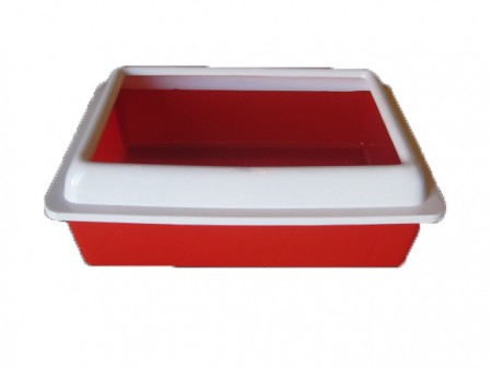 White Trim Litter Tray